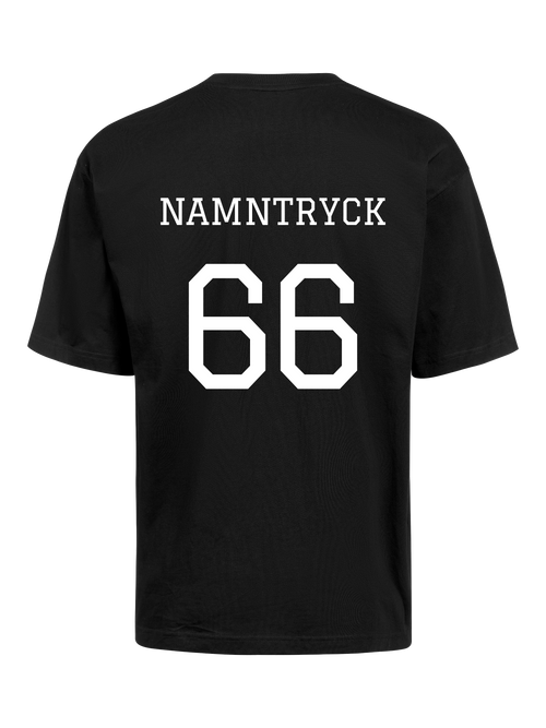 T-shirt oversized Bröst & Ryggtryck