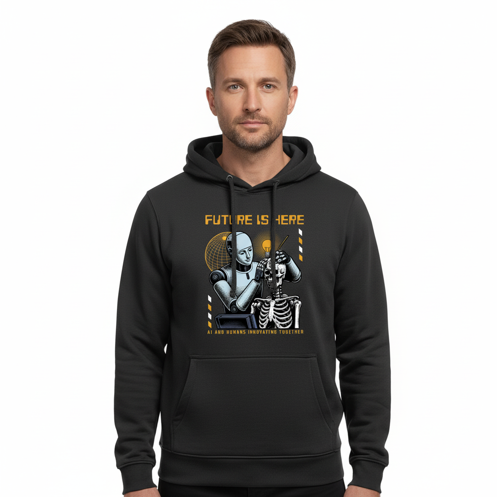 Produktbild av kille i 40-årsåldern i svart hoodie